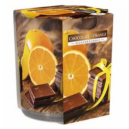 COSY & TRENDY Geurkaars in Glas - Chocolate/Orange - Ø7x(H)8cm