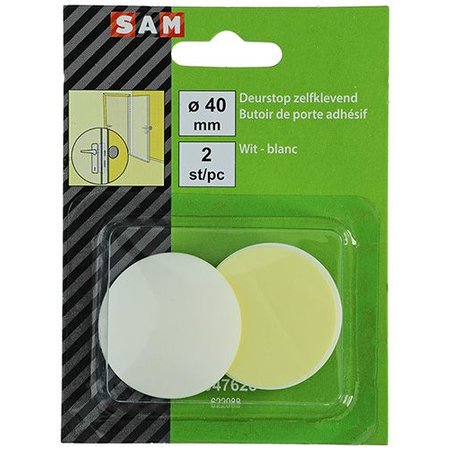SAM Deurstop Zelfklevend 40mm Wit (2 St.)