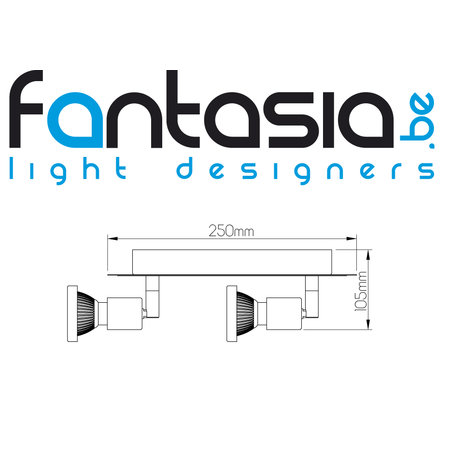 Fantasia Xzibit Spot Square Geborsteld Staal 4x