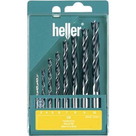 Heller Hout-spiraalboren Set 8-delig 3,4,5,6,7,8,9,10 mm