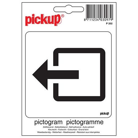 Pickup Pictogram Uitgang Zwart-Wit