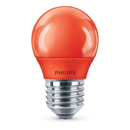Philips LED Kogellamp Rood E27 3,1W
