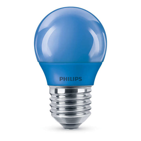 Philips LED Kogellamp Blauw E27 3,1W