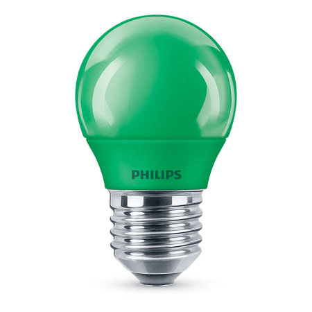 Philips LED Kogellamp Groen E27 3,1W