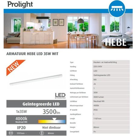 Prolight Hebe LED Cabinet Light 35W 3500Lm
