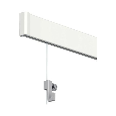 Artiteq Ophangsysteem All-In-One Clickrail 2m Wit RAL 9010