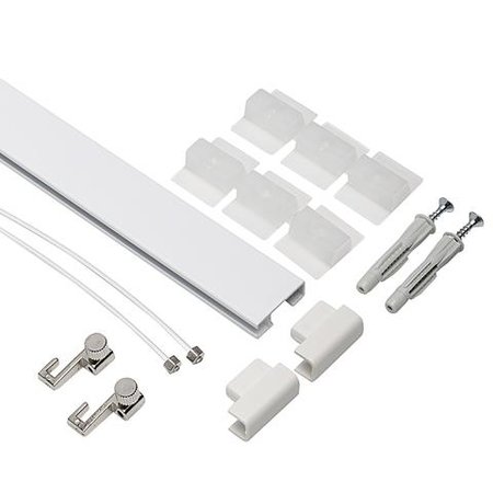 Artiteq Ophangsysteem All-In-One Clickrail 2m Wit Primer