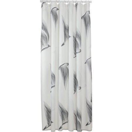 SEALSKIN Birds Douchegordijn 180x200cm - Polyester - Zwart/Wit