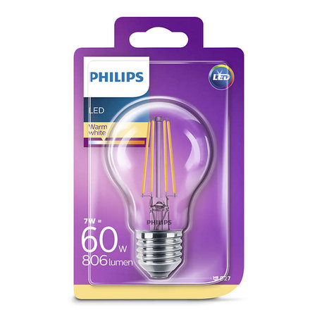 Philips LED Peerlamp Filament E27 7W