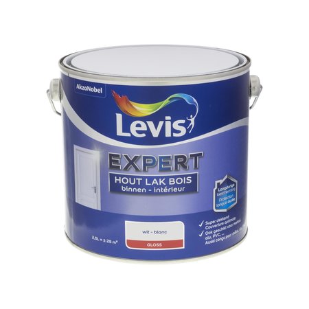 Levis Expert Hout Binnen Gloss Wit 2,5L