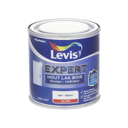 Levis Expert Hout Binnen Gloss Wit 250ml