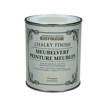 Rust-Oleum Chalky Finish Meubelverf Wintergrijs 750ml