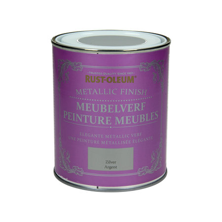 Rust-Oleum Metallic Finish Meubelverf Zilver 750ml