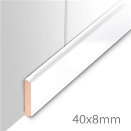 HDM Plint 40x8mm Cosmo Wit