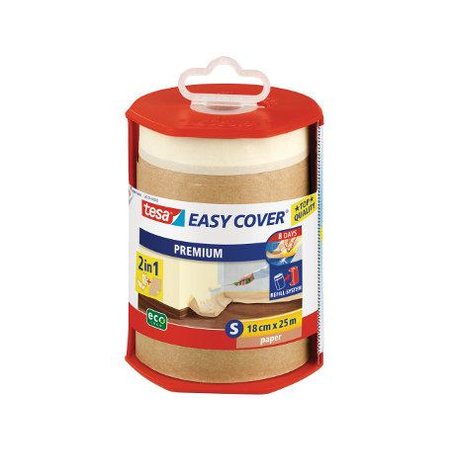 Tesa Easy Cover 2 in 1 Papier en Plakband 25m x 18cm