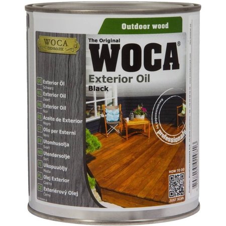 WOCA Exterior Oil Zwart - 750 ml