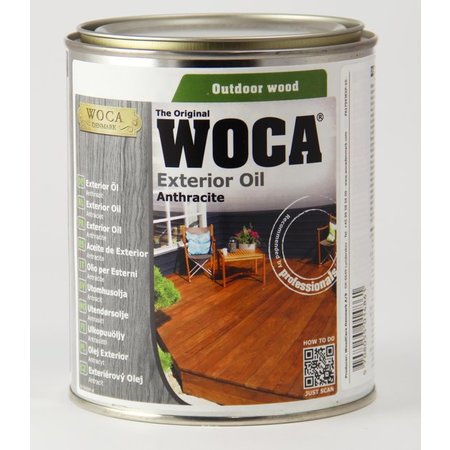 WOCA Exterior Oil Anthraciet - 750 ml