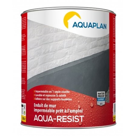 Aquaplan Aqua-Resist Waterdichte Muurcoating 0,75l Grijs