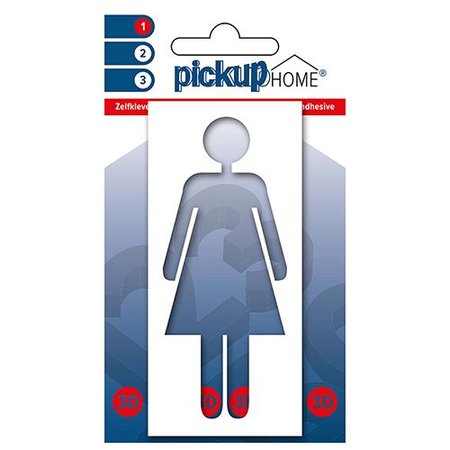 Pickup 3D Home Picto Frame Vrouw Wit Diapositief