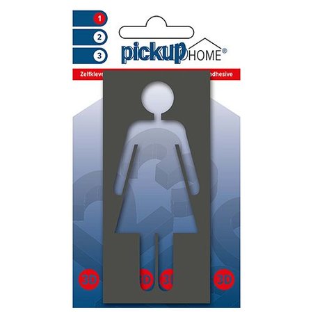 Pickup 3D Home Picto Frame Vrouw Grijs Diapositief