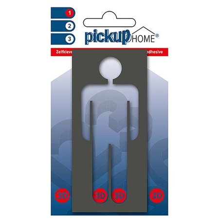 Pickup 3D Home Picto Frame Man Grijs Diapositief