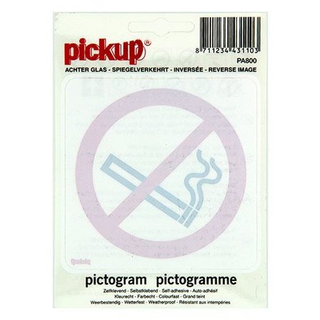 Pickup Pictogram Verboden Te Roken Zelfklevend Achter Glas
