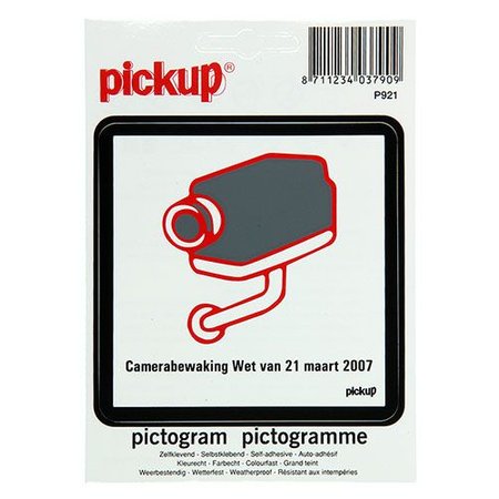 Pickup Pictogram Camerabewaking Zelfklevend