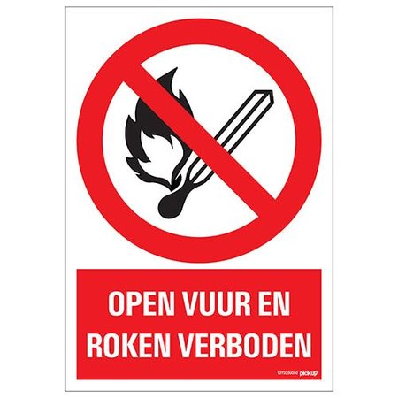 Pickup Bord Open Vuur en Roken Verboden