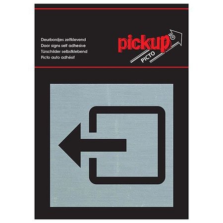 Pickup Pictogram Uitgang 80x80mm Aluminium
