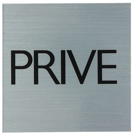 Pickup Pictogram Privé 80x80mm Aluminium