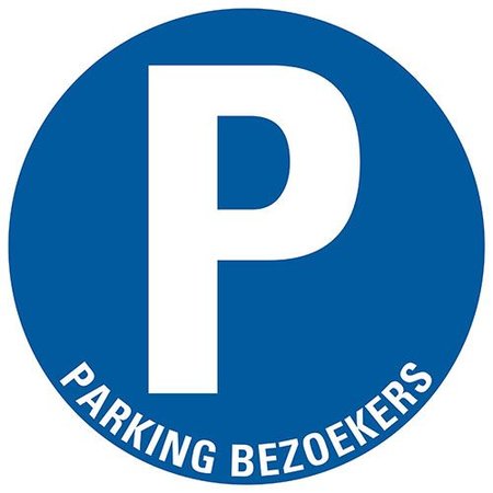 Pickup Pictogram Parking Bezoekers 30cm