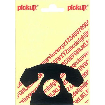 Pickup Sticker Telefoon Zelfklevend 63mm Zwart