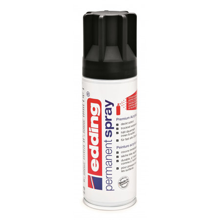 Edding Permanent Spray E-5200 Diepzwart Mat 200ml