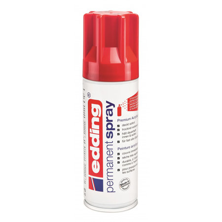 Edding Permanent Spray E-5200 Verkeersrood Glanzend 200ml
