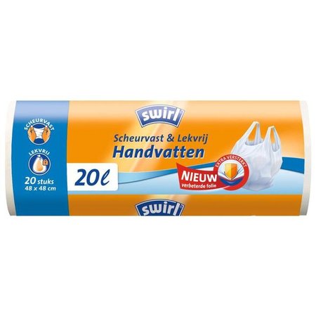 Swirl Pedaalemmerzak Scheurvast & Lekvrij Met Handvatten 20L (20 St.)
