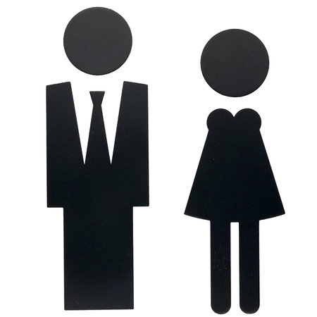 HDD Pictogram Man+ + Vrouw Zwart