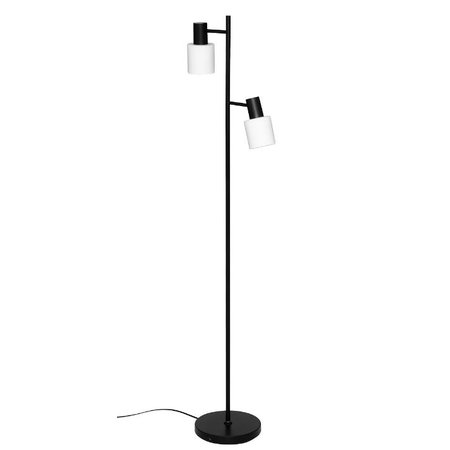 ATMOSPHERA Vloerlamp 'Tais' - Zwart Metaal, H.143 cm