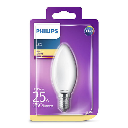 Philips Kaarslamp LED E14 2,2W
