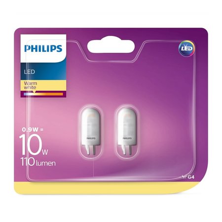 Philips Capsulelamp LED G4 0,9W (2 St.)