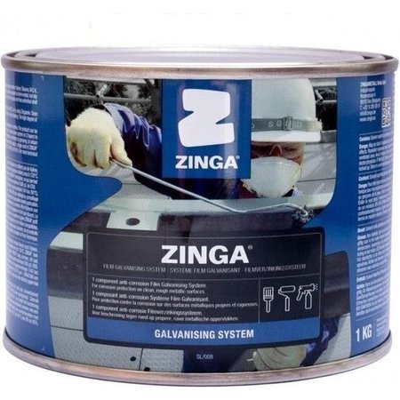 ZINGA Metaalverf/Primer - 1 kg - Zinkgrijs
