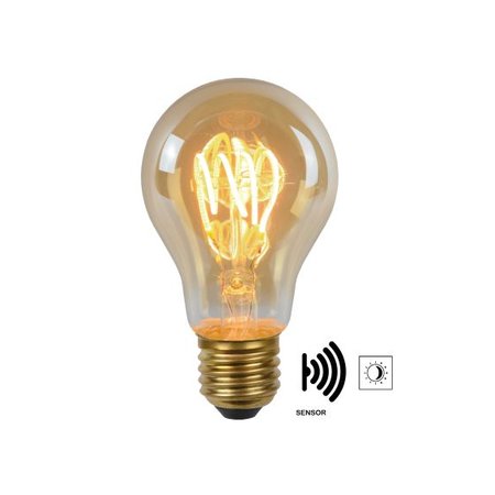 Lucide Filament LED Lamp Twilight Sensor E27 4W Amber