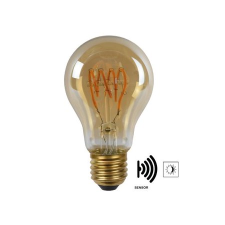 Lucide Filament LED Lamp Twilight Sensor E27 4W Amber