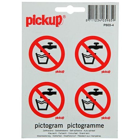 Pickup Pictogram Geen Drinkwater