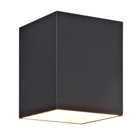 NIDUM Wandlicht Zwart/Goud Vierkant G9 (Max 40W)