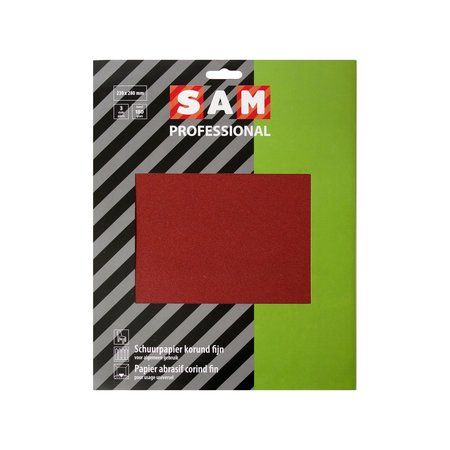 SAM Professional Schuurpapier Droog 230x280mm K180 (3 St.)
