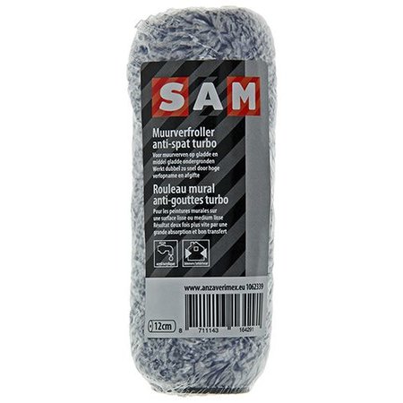 SAM Muurverfrol Anti-Spat Turbo 12cm