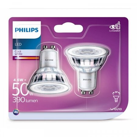 Philips LED Spot GU10 4,6W 4000K (2 St.)