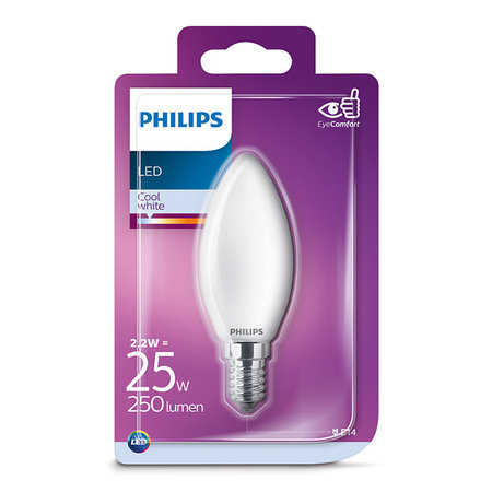 Philips LED Kaarslamp E14 2,2W