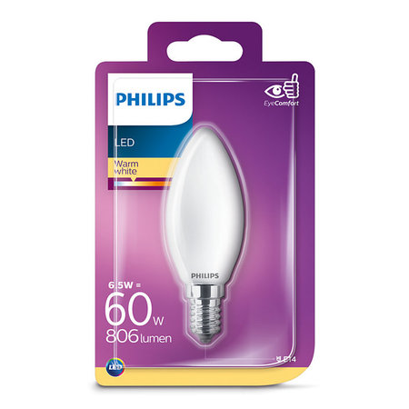 Philips LED Kaarslamp E14 6,5W