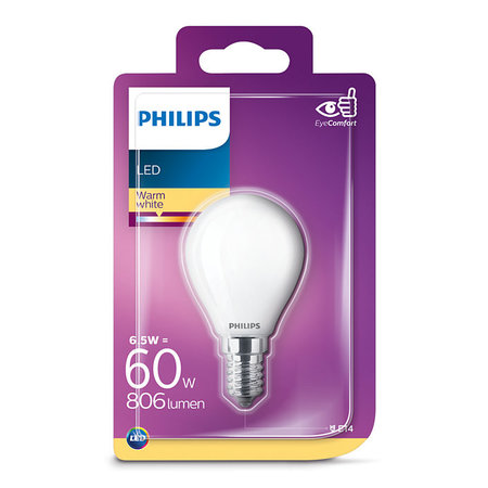Philips LED Kogellamp E14 6,5W